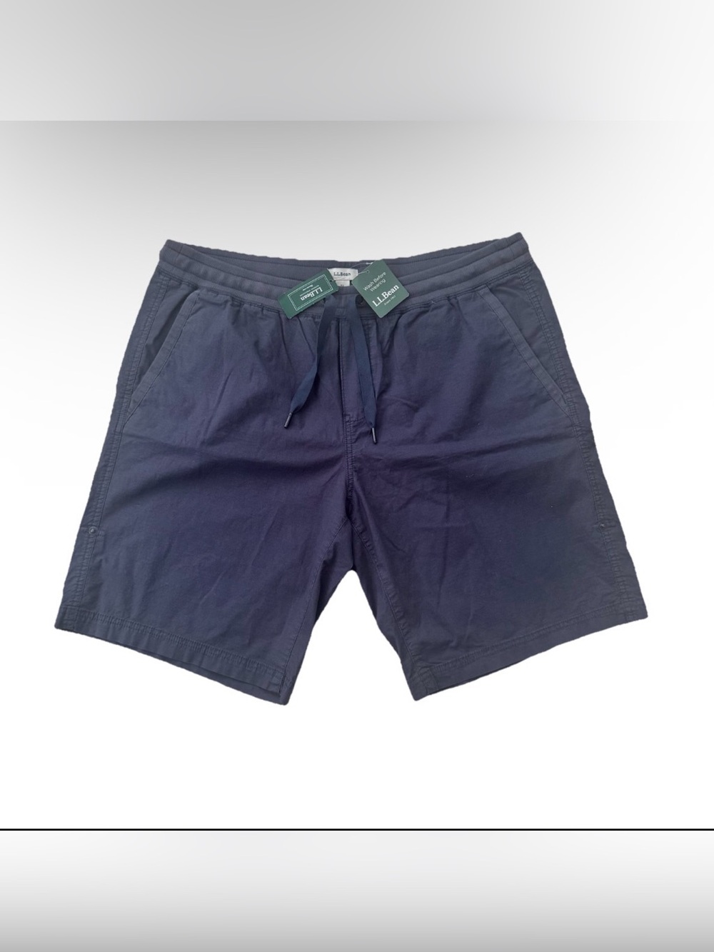 NWT LL Bean Ripstop Pull-On Stretch Shorts Women's XL Regular Carbon Navy Hiking